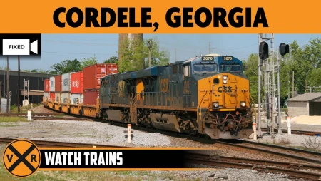 Cordele, Georgia Train at Diamond Crossing