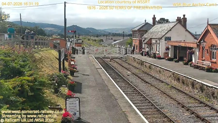 Blue Anchor Station Live on West Somerset Railway